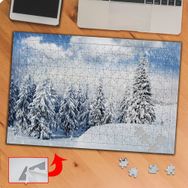 KS70294 Karlı Ağaçlar Doğa Manzarası 240 Parça Puzzle Yapboz