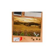 KS70424 Retro Tarladaki Bitkiler 240 Parça Puzzle Yapboz Tablo