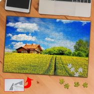 KS70476 Çiçek Arasında Minik Ev 240 Parça Puzzle Yapboz Tablo