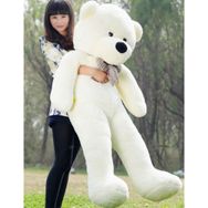 Kuki Oyuncak Beyaz Peluş Ayı 160 cm Oyuncak