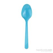 KullanAtMarket Plastik Turkuaz Kaşık