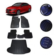 Kumsal Otomotiv Fiat Egea Sedan 2015-2021 Arası 4D Havuzlu Oto Paspas ve Bagaj Set