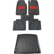 Kumsal Otomotiv Volkswagen Passat B5 Sedan 1997-2005 Bagaj Havuzu Negro Kırmızı Oto Paspas Seti