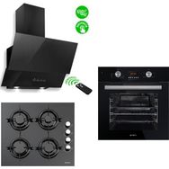 Kumtel A6 SF2 + KO 40TA HDF + DA6 835 Siyah Ankastre Set