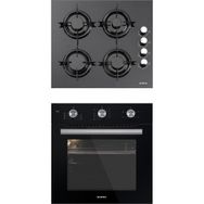 Kumtel A6 SF2 MT + KO 40 TAHDF Siyah 2'li Ankastre Set