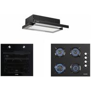 Kumtel B66-S2 -KO-40 TAHDF - DS6-905 S Siyah 3'lü Ankastre Set