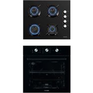 Kumtel B66-S2 MT KO-40TAHDF 2'li Siyah Ankastre Set