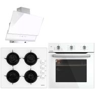 Kumtel Delux DA6 835 - KO 40TAHDF - A6SF2 Beyaz 3'lü Ankastre Set