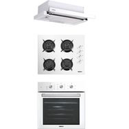 Kumtel KO-40TAHDF - B66 - SF2 MT - DS6-905W Beyaz 3'lü Ankastre Set