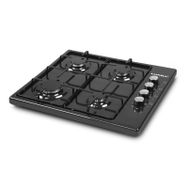Kumtel LX-420F 4 Gözlü Gazlı Metal Yüzeyli Set Üstü Ocak Siyah