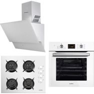 Kumtel White Optimus A6SF2 DDT - 40TAHDF - 835 Beyaz 3'lü Ankastre Set