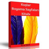 Kuşlarla İlgili Boyama Sayfaları Kitabı Enine Boyuna Eğitim