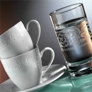 Kütahya Porselen Açelya 6 Kişilik Kahve Fincan Takımı