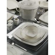 Kütahya Porselen Bone Mare 10605 Platin 62 Parça Yemek Takımı