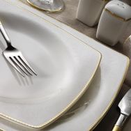 Kütahya Porselen Bone Mare 62 Parça Dekor 1074121 Yemek Takımı