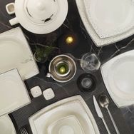 Kütahya Porselen Bone Mare 62 Parça Platin 1175020 Yemek Takımı