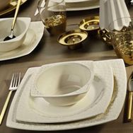 Kütahya Porselen Bone Versa Sade 48 Parça Yemek Takımı