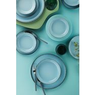 Kütahya Porselen Moderna Pearl Mavi 4 Kişilik 16 Parça Yemek Takımı