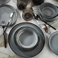 Kütahya Porselen Pearl Moderna 24 Parça Mavi Yemek Seti