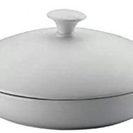 Kütahya Porselen Porflame 25 cm Porselen Kapaklı Tava