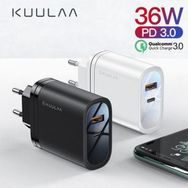 Kuulaa 1 Usb QC3.0 1 Pd 36w Universal Hızlı Şarj Başlık