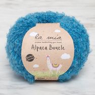 La Mia Alpaca Boucle 34390 L339 50 gr Mavi El Örgü İpi