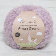 La Mia Alpaca Boucle 34391 L346 50 gr Lila El Örgü İpi