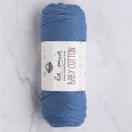 La Mia Baby Cotton 33629 L035 Mat Mavi El Örgü İpi