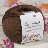 La Mia Mercerized Cotton 33579 228 Koyu Kahverengi El Örgü İpi