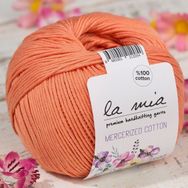 La Mia Mercerized Cotton 33581 201 Turuncu El Örgü İpi