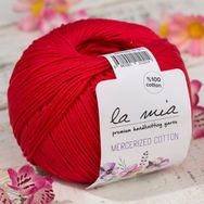 La Mia Mercerized Cotton 33597 19 Kırmızı El Örgü İpi