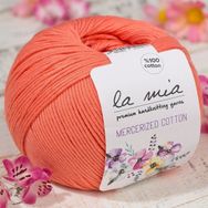La Mia Mercerized Cotton 33598 13 Turuncu El Örgü İpi