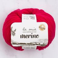 La Mia Merino 33787 L058 Fuşya El Örgü İpi