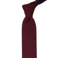 La Pescara 8219 Lacivert - Bordo Noktalı Örgü Kravat