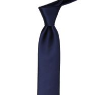 La Pescara SK5033 Lacivert Slim Düz Saten Kravat