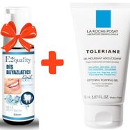 La Roche-Posay Toleriane Gel Mousse 150 ml Yüz Temizleme Jeli+E2'Quality E2'quality Diş Beyazlatıcı Köpük