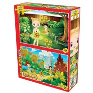 Laço Kids Ayçiçek Kızlar 2 İn 1 Çocuklar İçin Yapboz Puzzle