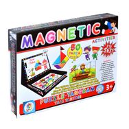Laço Kids-Utku Oyuncak LC7163 3 Yaş 3'lü Manyetik Aktiviteler Set+Puzzle+Tangram+Yazı Tahtası