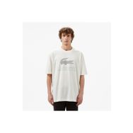Lacoste Regular Fit Beyaz Erkek Yaka Baskılı T-Shirt