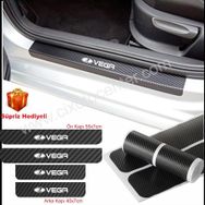 Lada Vega 4 Adet Karbon Kapı Eşiği Sticker