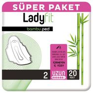 Ladyfit 20x5 100 Adet Bambu Uzun Ped