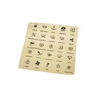Lalizas 25 Parça Switch Paneller İçin Şeffaf Sticker