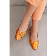 Laminta Goldie Turuncu Düz Casual Kadın Babet