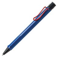 Lamy 214MK Safari Kırmızı Renk Klips Mavi Tükenmez Kalem