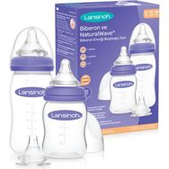 Lansinoh Hoşgeldin Bebek Biberon ve Naturalwave Biberon Emziği Başlangıç Seti