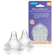 Lansinoh Natural Wave 2'li Orta Akış Biberon Emziği
