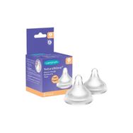 Lansinoh Natural Wave 2'li Yavaş Akış Silikon Biberon Emziği
