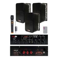 Lastvoice Black Large Plus Paket-2 Hoparlör ve Amfi Anons Ses Sistemi Seti