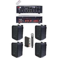 Lastvoice Black Large Plus Paket-3 Hoparlör ve Anfi Anons Ses Sistemi Seti