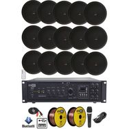 Lastvoice Black Maxx Paket-7 Tavan Hoparlörü+6 Bölgeli Anfi Ses Sistemi Paketi